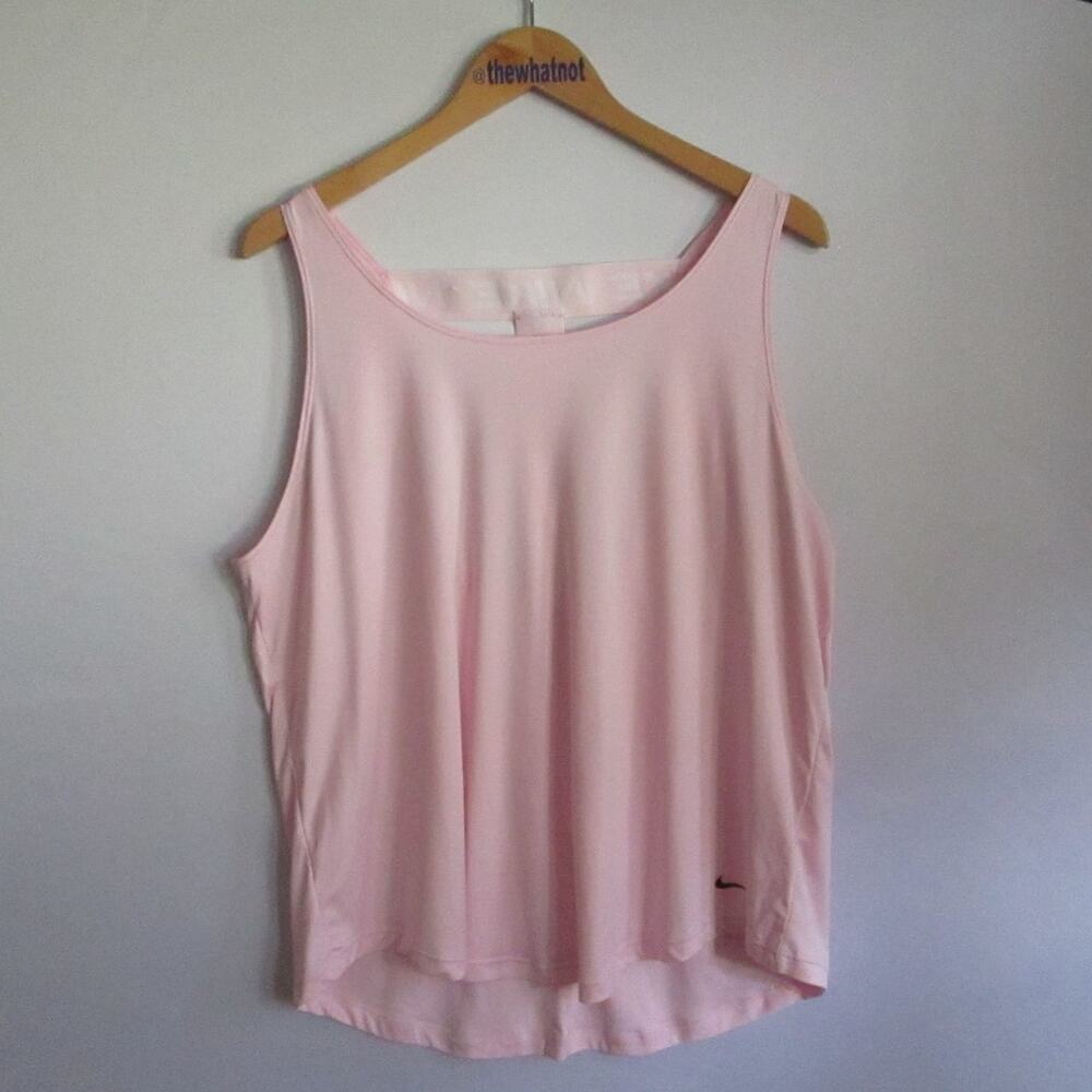 Nike Dri-Fit Pink Racerback Tank Top XL Athletic Workout Gym Running - Picture 3 of 17